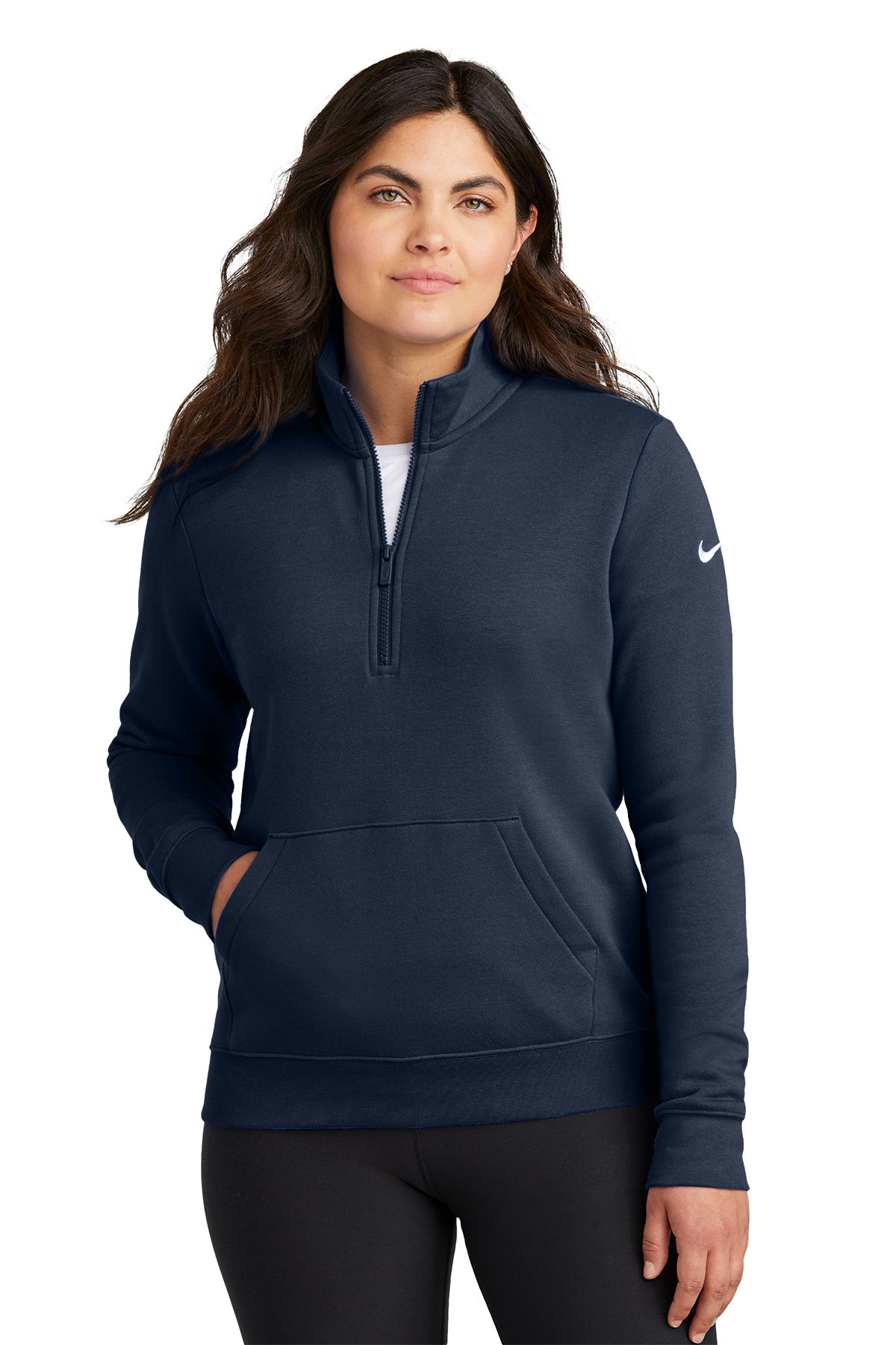 North Stars Nike Women's Club Fleece Sleeve Swoosh 1/2-Zip