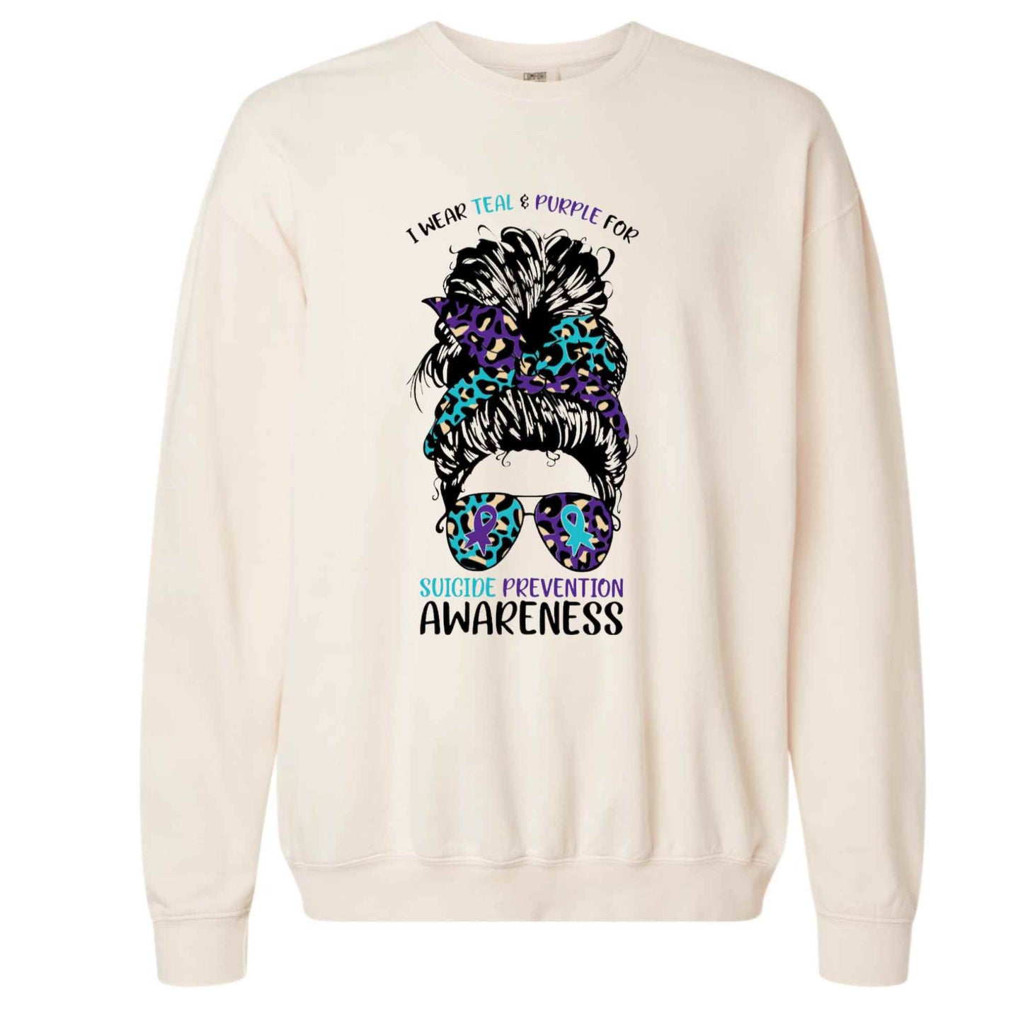 Suicide Prevention Messy Bun-500
