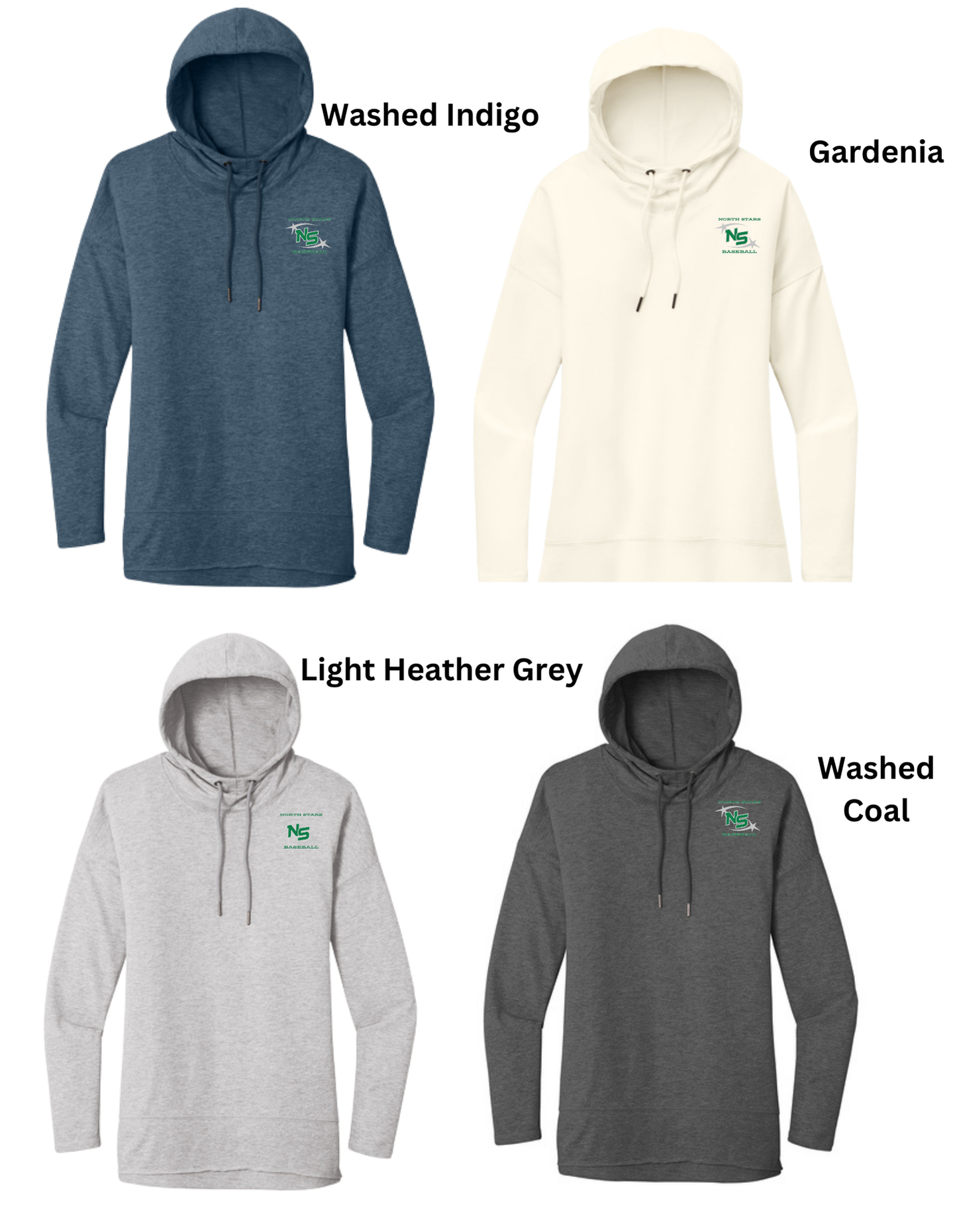 North Stars Baseball Featherweight French Terry Hoodie