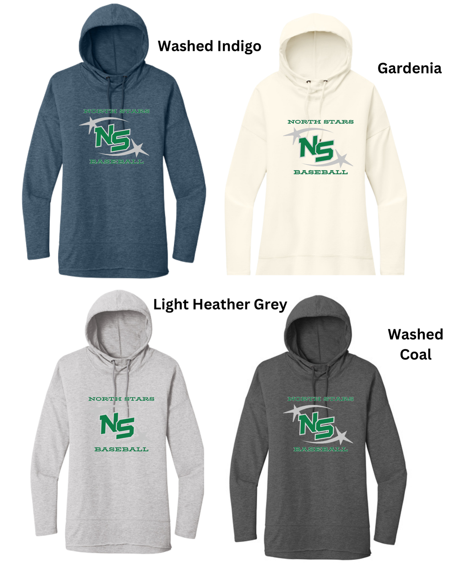 North Stars Baseball Featherweight French Terry Hoodie