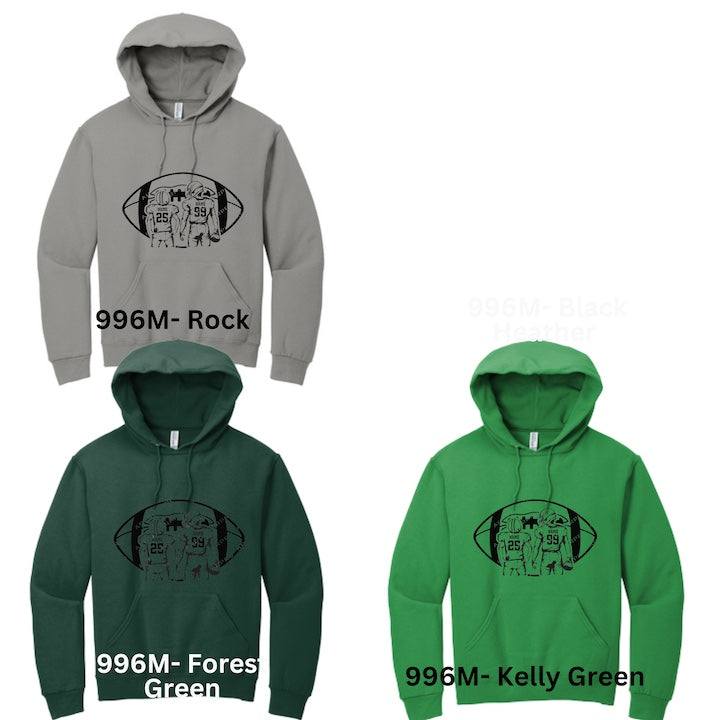 Customizable TWO Football Players Hoodies-206