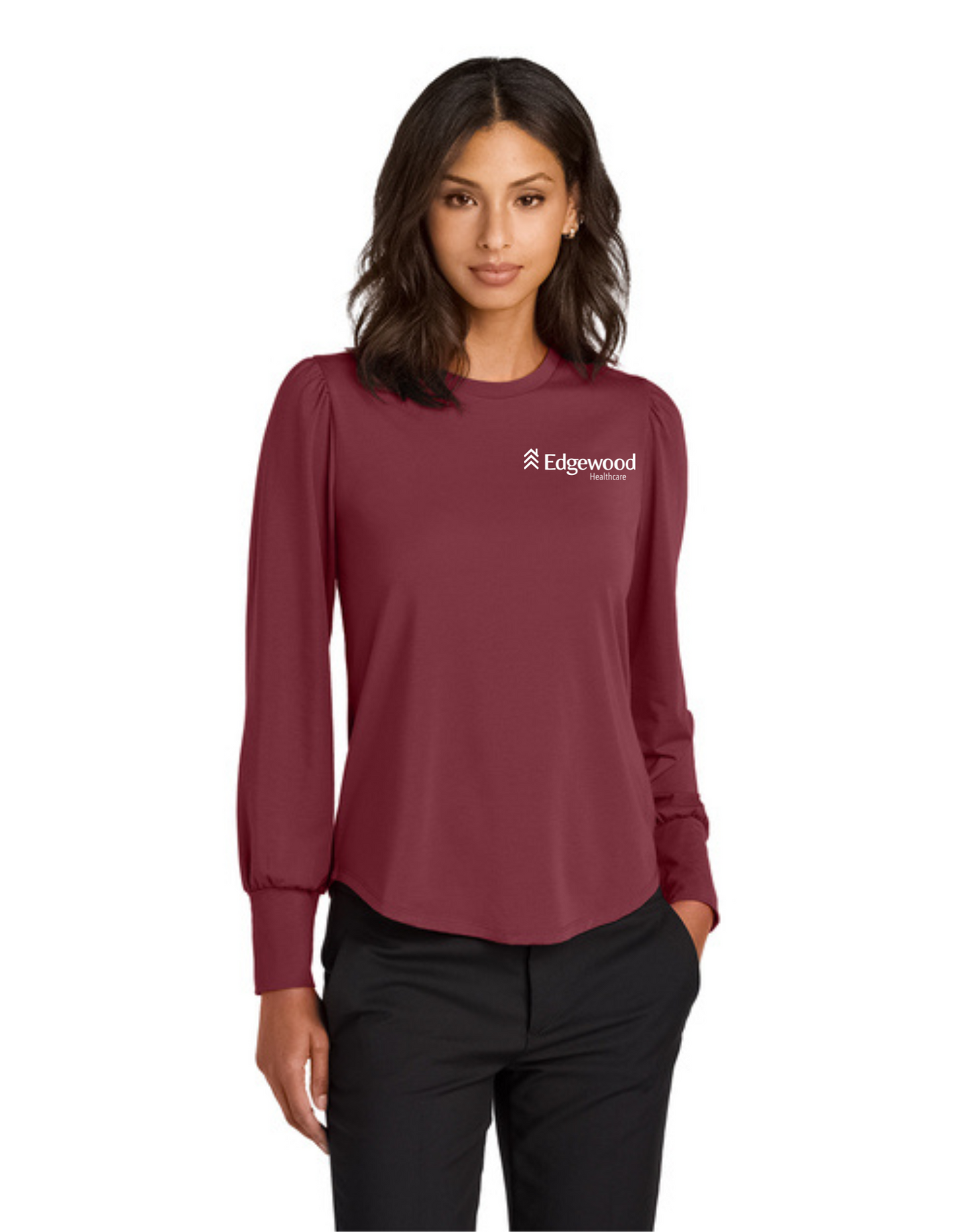 Edgewood Women's Long Sleeve Blouson Top