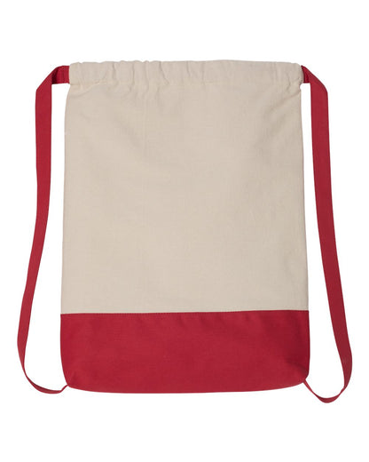 Canvas Drawstring Backpack-8876