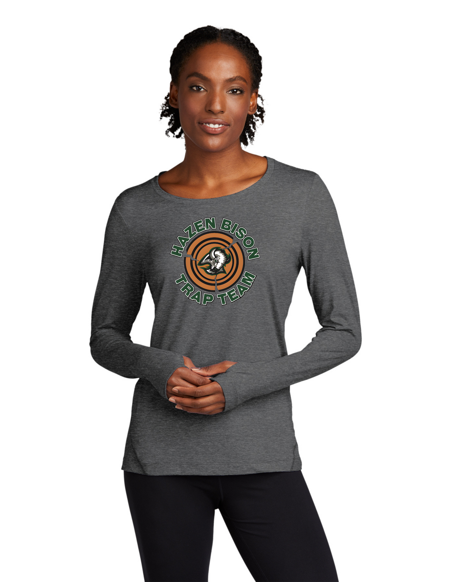 Hazen Trap Sport-Tek Women's Exchange 1.5 Long Sleeve Crew