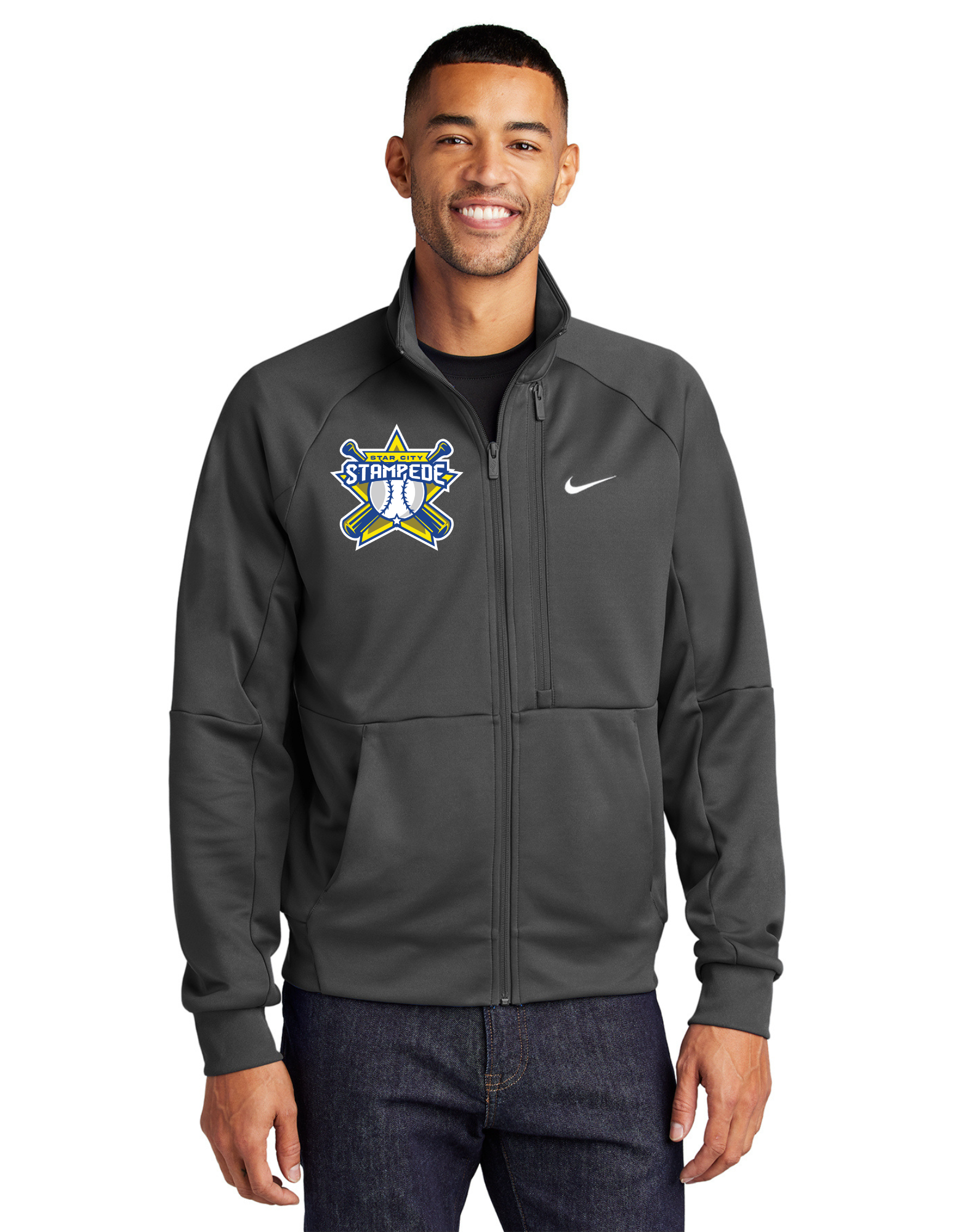 Unisex Nike Full Zip Jacket Stampede Anthracite Small