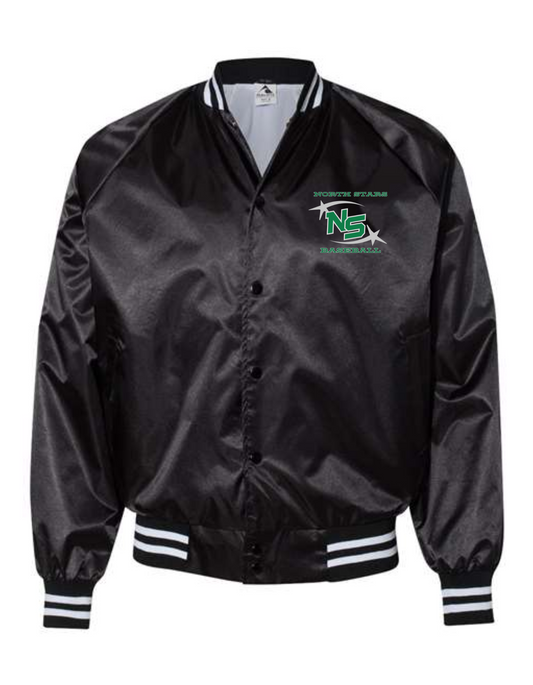North Stars Satin Baseball Jacket